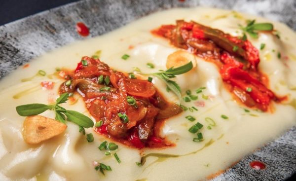 Raviolis de bacalao